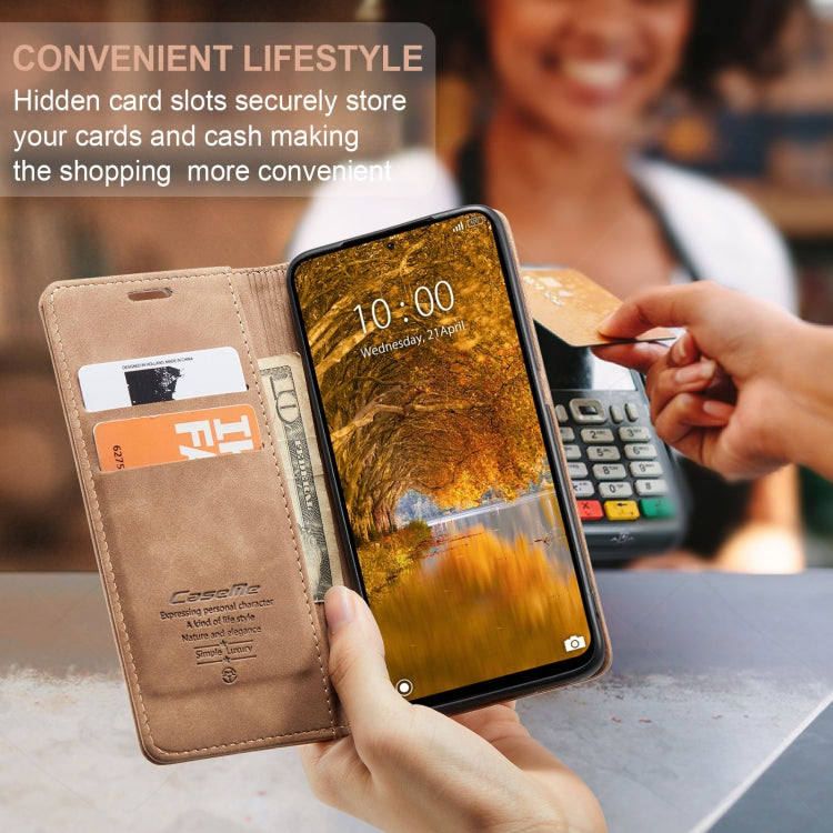 For Xiaomi Redmi Note 13 Pro 4G CaseMe 013 Multifunctional Horizontal Flip Leather Phone Case(Brown) by CaseMe