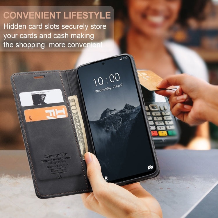 For Xiaomi Redmi Note 13 Pro 4G CaseMe 013 Multifunctional Horizontal Flip Leather Phone Case(Black) by CaseMe