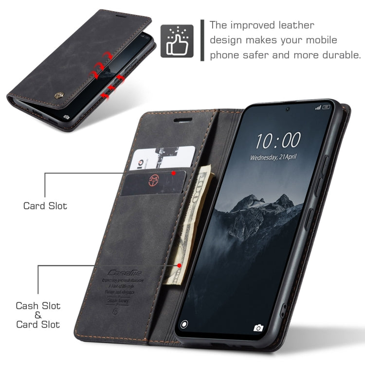 For Xiaomi Redmi Note 13 Pro 4G CaseMe 013 Multifunctional Horizontal Flip Leather Phone Case(Black) by CaseMe