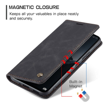 For Xiaomi Redmi Note 13 Pro 4G CaseMe 013 Multifunctional Horizontal Flip Leather Phone Case(Black) by CaseMe