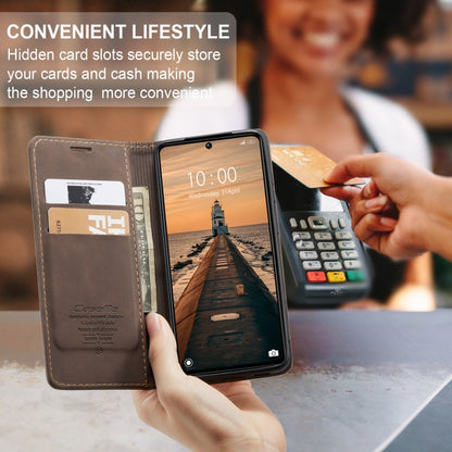 For Xiaomi Redmi Note 13 Pro 5G CaseMe 013 Multifunctional Horizontal Flip Leather Phone Case(Coffee) by CaseMe