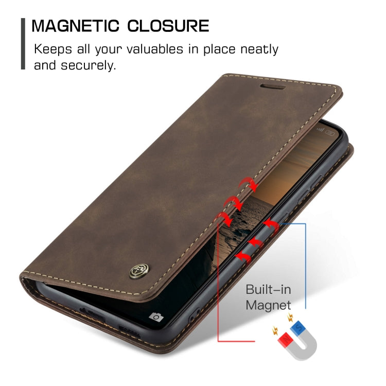 For Xiaomi Redmi Note 13 Pro 5G CaseMe 013 Multifunctional Horizontal Flip Leather Phone Case(Coffee) by CaseMe
