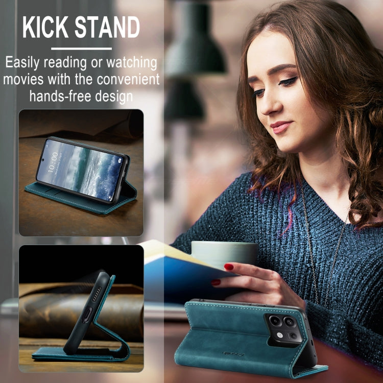 For Xiaomi Redmi Note 13 Pro 5G CaseMe 013 Multifunctional Horizontal Flip Leather Phone Case(Blue) by CaseMe