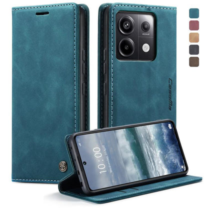 For Xiaomi Redmi Note 13 Pro 5G CaseMe 013 Multifunctional Horizontal Flip Leather Phone Case(Blue) by CaseMe