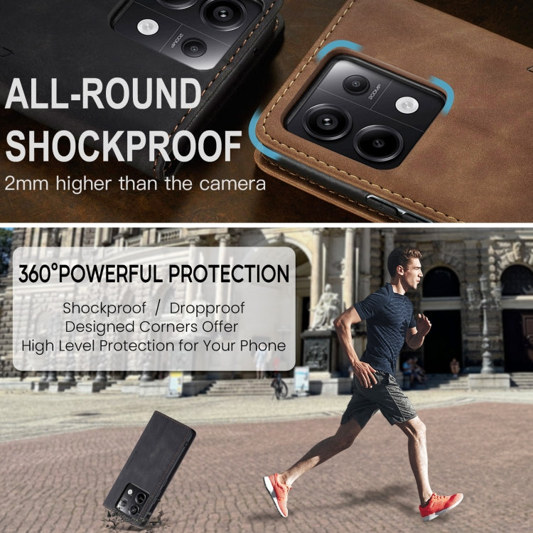 For Xiaomi Redmi Note 13 Pro 5G CaseMe 013 Multifunctional Horizontal Flip Leather Phone Case(Black) by CaseMe