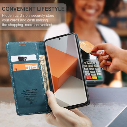 For Xiaomi Redmi Note 13 Pro+ CaseMe 013 Multifunctional Horizontal Flip Leather Phone Case(Blue) by CaseMe
