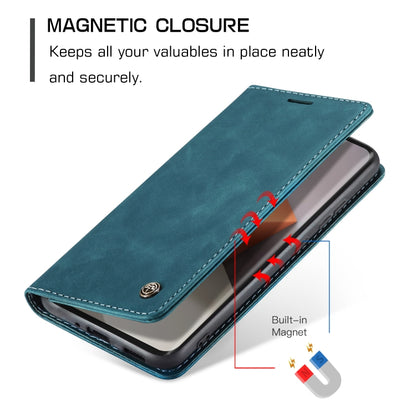 For Xiaomi Redmi Note 13 Pro+ CaseMe 013 Multifunctional Horizontal Flip Leather Phone Case(Blue) by CaseMe