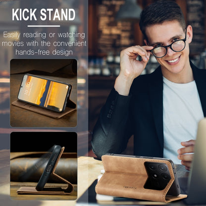 For Xiaomi Poco X6 Pro CaseMe 013 Multifunctional Horizontal Flip Leather Phone Case(Brown) by CaseMe