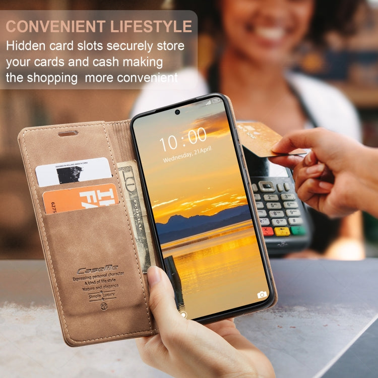 For Xiaomi Poco X6 Pro CaseMe 013 Multifunctional Horizontal Flip Leather Phone Case(Brown) by CaseMe