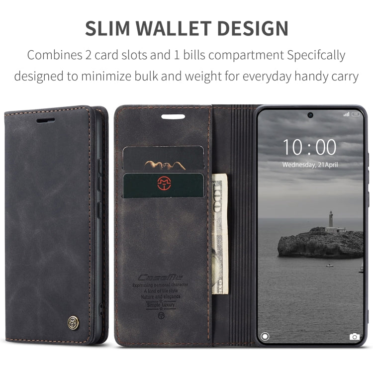 For Xiaomi Poco X6 Pro CaseMe 013 Multifunctional Horizontal Flip Leather Phone Case(Black) by CaseMe
