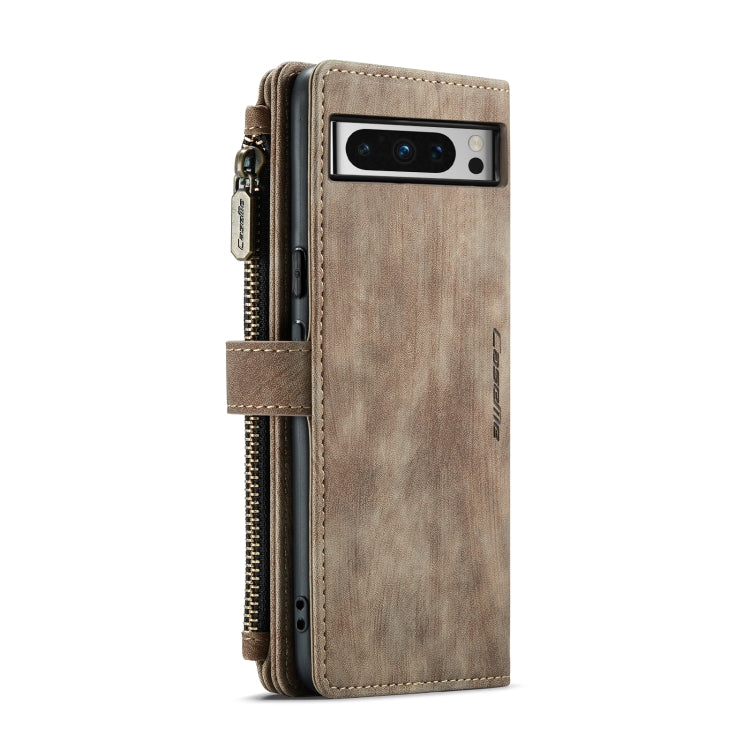 For Google Pixel 8 Pro CaseMe C30 Multifunctional Leather Phone Case(Brown) by CaseMe