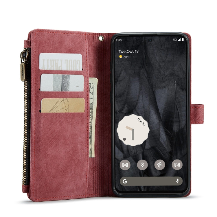 For Google Pixel 8 Pro CaseMe C30 Multifunctional Leather Phone Case(Red) by CaseMe