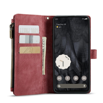 For Google Pixel 8 Pro CaseMe C30 Multifunctional Leather Phone Case(Red) by CaseMe