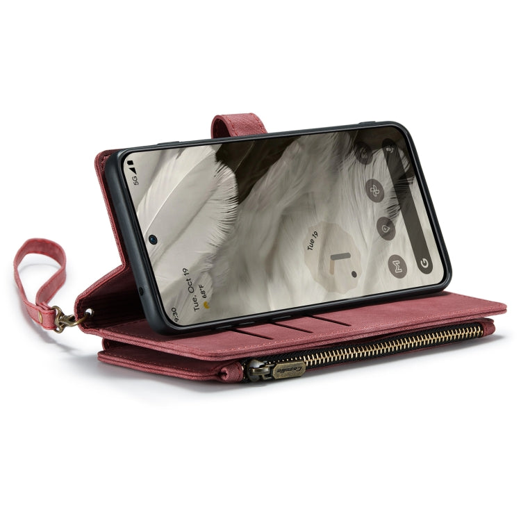 For Google Pixel 8 CaseMe C30 Multifunctional Leather Phone Case(Red) by CaseMe