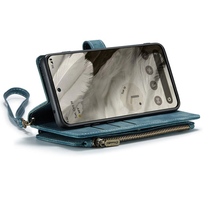 For Google Pixel 8 CaseMe C30 Multifunctional Leather Phone Case(Blue) by CaseMe