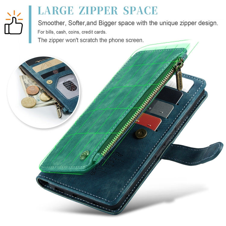 For Google Pixel 8 CaseMe C30 Multifunctional Leather Phone Case(Blue) by CaseMe