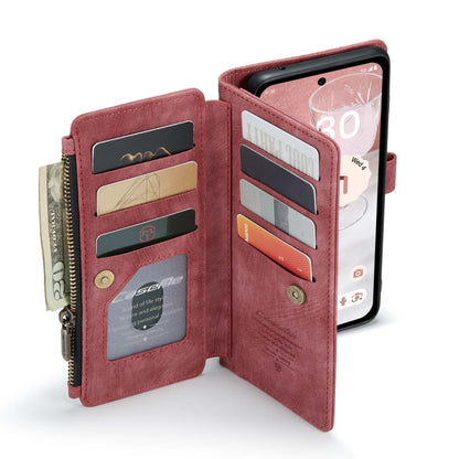 For Google Pixel 8a CaseMe C30 Multifunctional Leather Phone Case(Red) by CaseMe