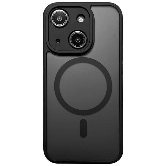 For iPhone 13 MagSafe Magnetic TPU Hybrid PC Phone Case(Black) by buy2fix