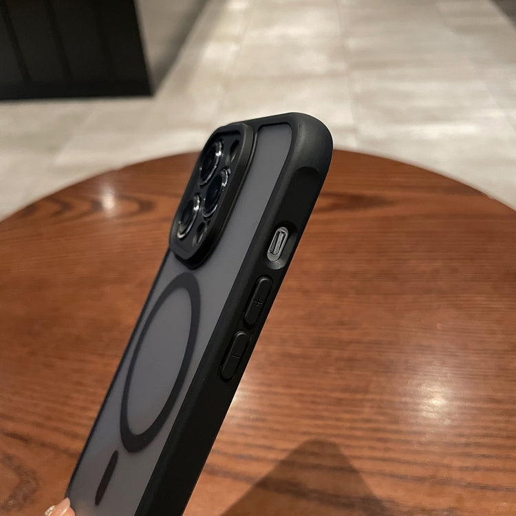 For iPhone 12 Pro MagSafe Magnetic TPU Hybrid PC Phone Case(Black) by buy2fix