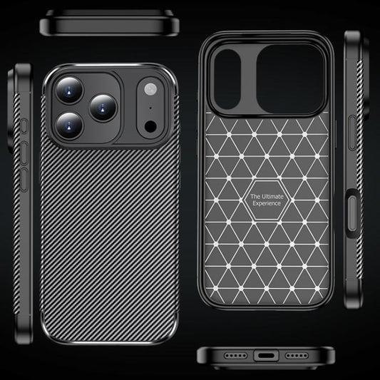 For iPhone Air Carbon Fiber Texture Shockproof TPU Phone Case(Black) - iPhone Air Cases by buy2fix | Online Shopping UK | buy2fix