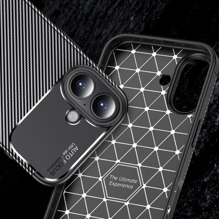 For iPhone Air Carbon Fiber Texture Shockproof TPU Phone Case(Black) - iPhone Air Cases by buy2fix | Online Shopping UK | buy2fix