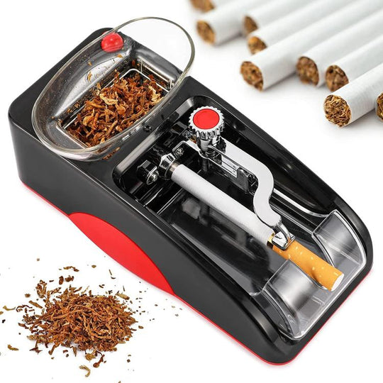Automatic Electric Cigarette Rolling Machine Cigarette Injector Maker, Diameter: 6.5mm, Power Plug:US Plug(Red)