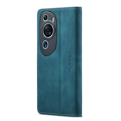 For Huawei P60 Art CaseMe 013 Multifunctional Horizontal Flip Leather Phone Case(Blue) by CaseMe
