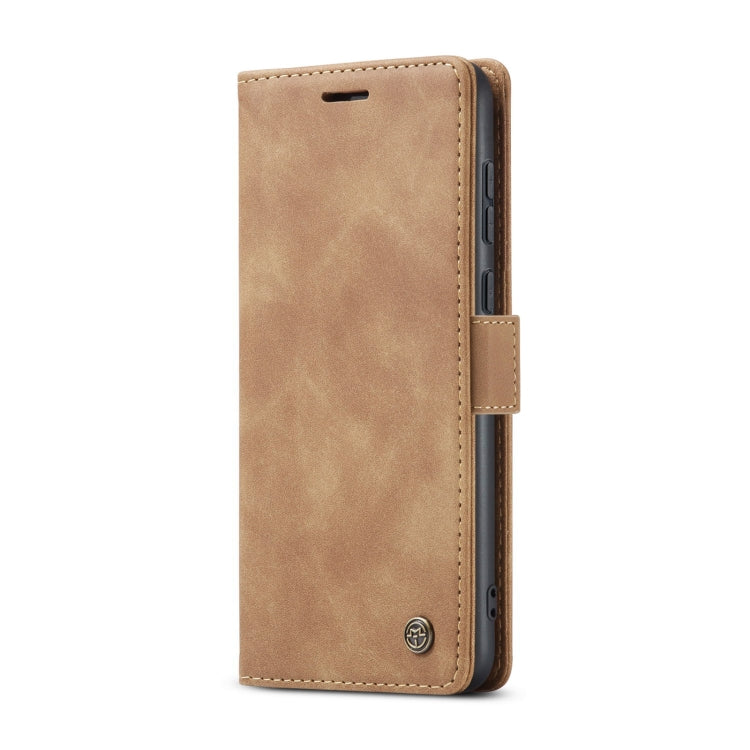 For Huawei P60 Art CaseMe 013 Multifunctional Horizontal Flip Leather Phone Case(Brown) by CaseMe