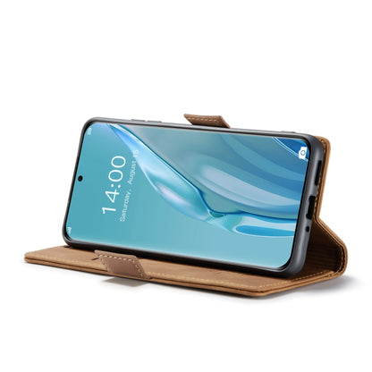 For Huawei P60 Art CaseMe 013 Multifunctional Horizontal Flip Leather Phone Case(Brown) by CaseMe