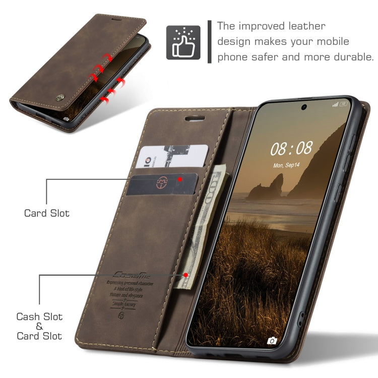 For Huawei Mate 60 CaseMe 013 Multifunctional Horizontal Flip Leather Phone Case(Coffee) by CaseMe