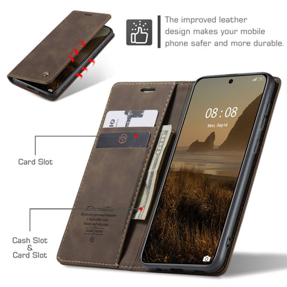 For Huawei Mate 60 CaseMe 013 Multifunctional Horizontal Flip Leather Phone Case(Coffee) by CaseMe