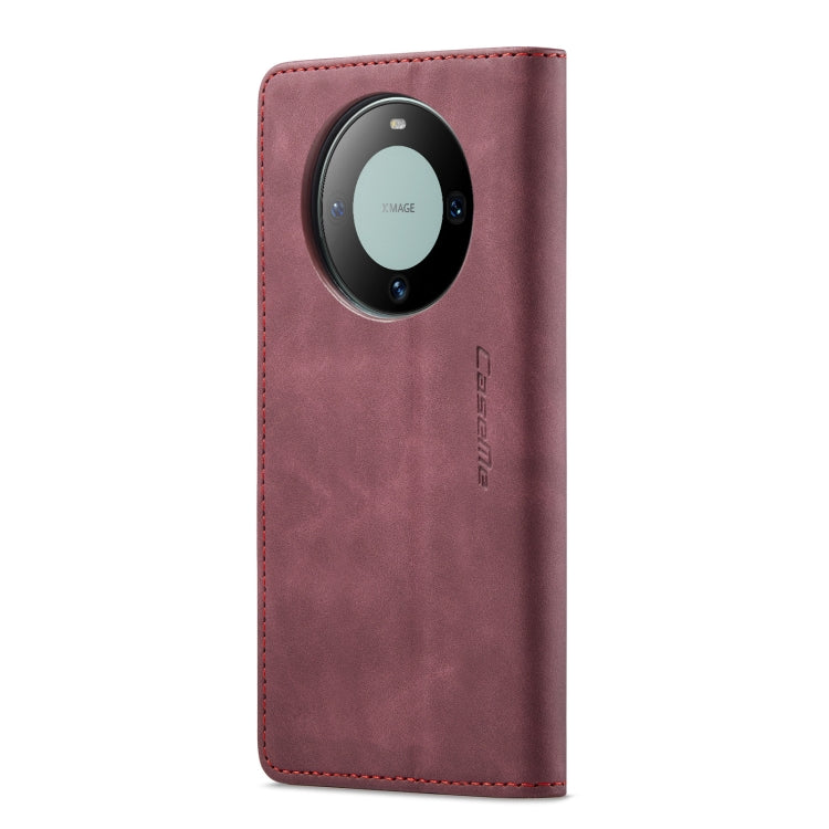 For Huawei Mate 60 CaseMe 013 Multifunctional Horizontal Flip Leather Phone Case(Wine Red) by CaseMe