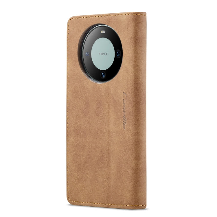 For Huawei Mate 60 CaseMe 013 Multifunctional Horizontal Flip Leather Phone Case(Brown) by CaseMe
