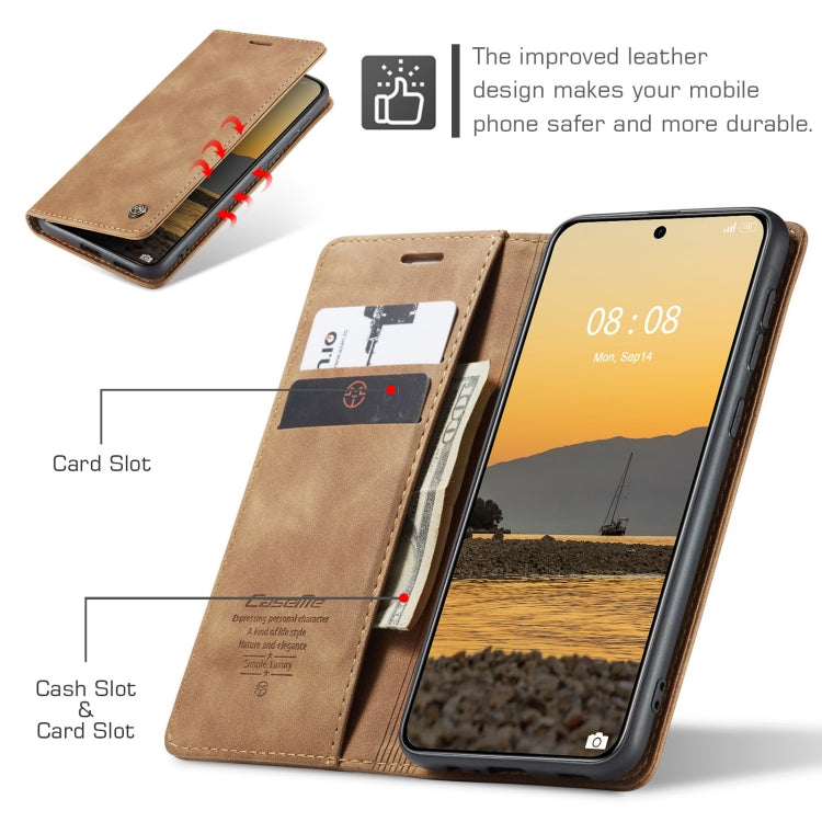 For Huawei Mate 60 CaseMe 013 Multifunctional Horizontal Flip Leather Phone Case(Brown) by CaseMe