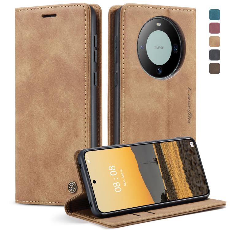 For Huawei Mate 60 CaseMe 013 Multifunctional Horizontal Flip Leather Phone Case(Brown) by CaseMe
