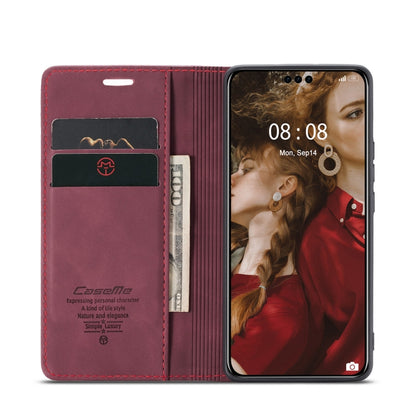 For Huawei Mate 60 Pro / 60 Pro+ CaseMe 013 Multifunctional Horizontal Flip Leather Phone Case(Wine Red) by CaseMe