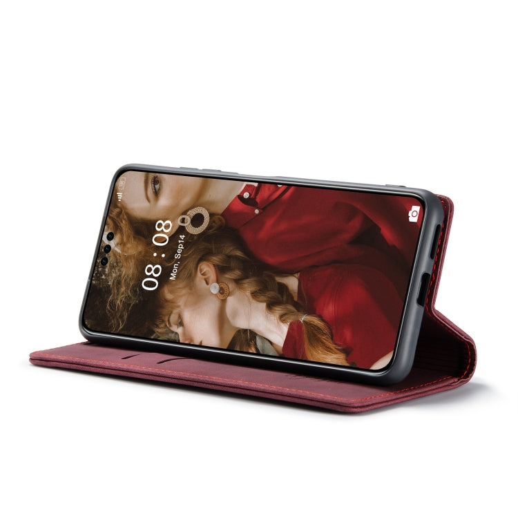 For Huawei Mate 60 Pro / 60 Pro+ CaseMe 013 Multifunctional Horizontal Flip Leather Phone Case(Wine Red) by CaseMe