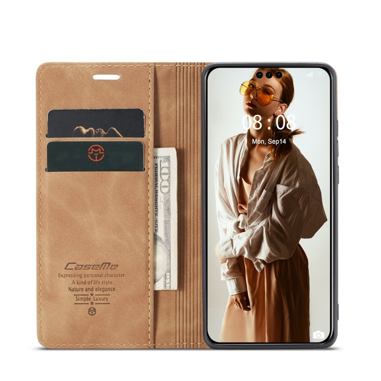 For Huawei Mate 60 Pro / 60 Pro+ CaseMe 013 Multifunctional Horizontal Flip Leather Phone Case(Brown) by CaseMe
