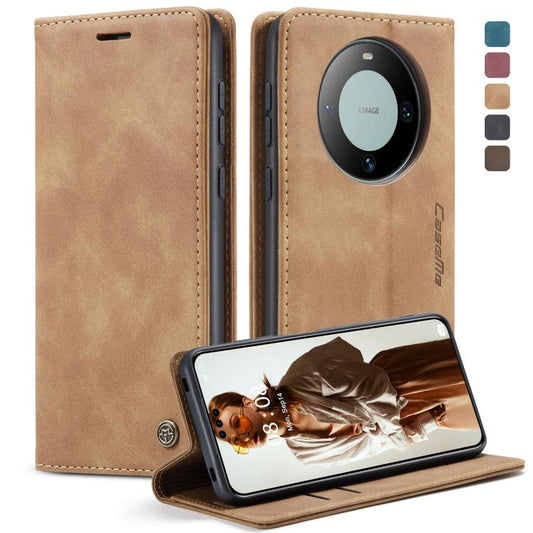 For Huawei Mate 60 Pro / 60 Pro+ CaseMe 013 Multifunctional Horizontal Flip Leather Phone Case(Brown) by CaseMe