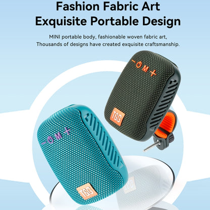T&G TG-392 Outdoor Bicycle TWS Wireless Bluetooth IPX5 Waterproof Speaker(Dark Green) - Waterproof Speaker by T&G | Online Shopping UK | buy2fix