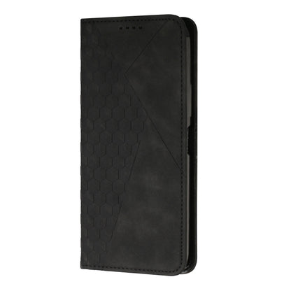 For Xiaomi Redmi Note 13 Diamond Splicing Skin Feel Magnetic Leather Phone Case(Black) - Note 13 Cases by buy2fix | Online Shopping UK | buy2fix