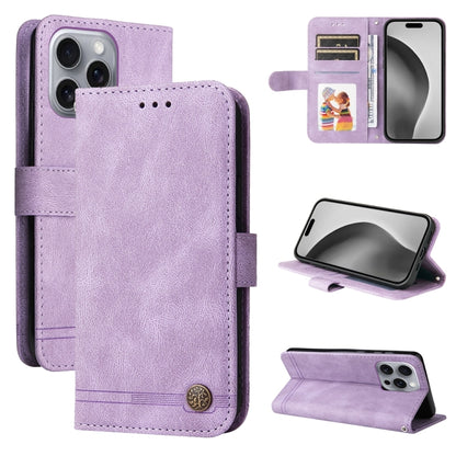 For iPhone 16 Pro Max Skin Feel Life Tree Leather Phone Case(Purple) - iPhone 16 Pro Max Cases by buy2fix | Online Shopping UK | buy2fix