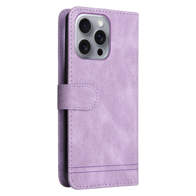 For iPhone 16 Pro Max Skin Feel Life Tree Leather Phone Case(Purple) - iPhone 16 Pro Max Cases by buy2fix | Online Shopping UK | buy2fix