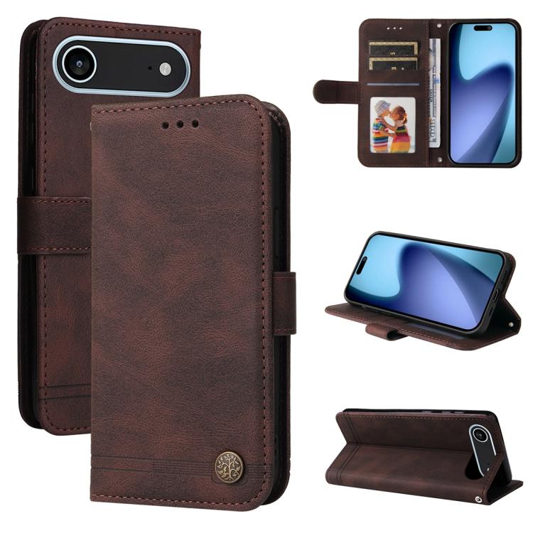 For iPhone Air Skin Feel Life Tree Leather Phone Case(Brown) - iPhone Air Cases by buy2fix | Online Shopping UK | buy2fix