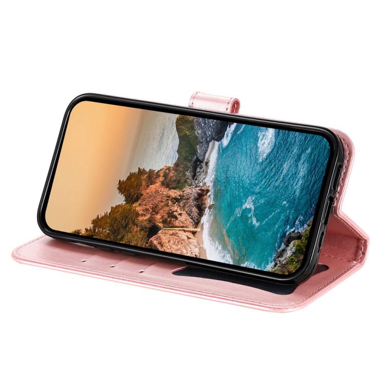 For iPhone Air Seven-petal Flowers Embossing Leather Phone Case(Rose Gold) - iPhone Air Cases by buy2fix | Online Shopping UK | buy2fix