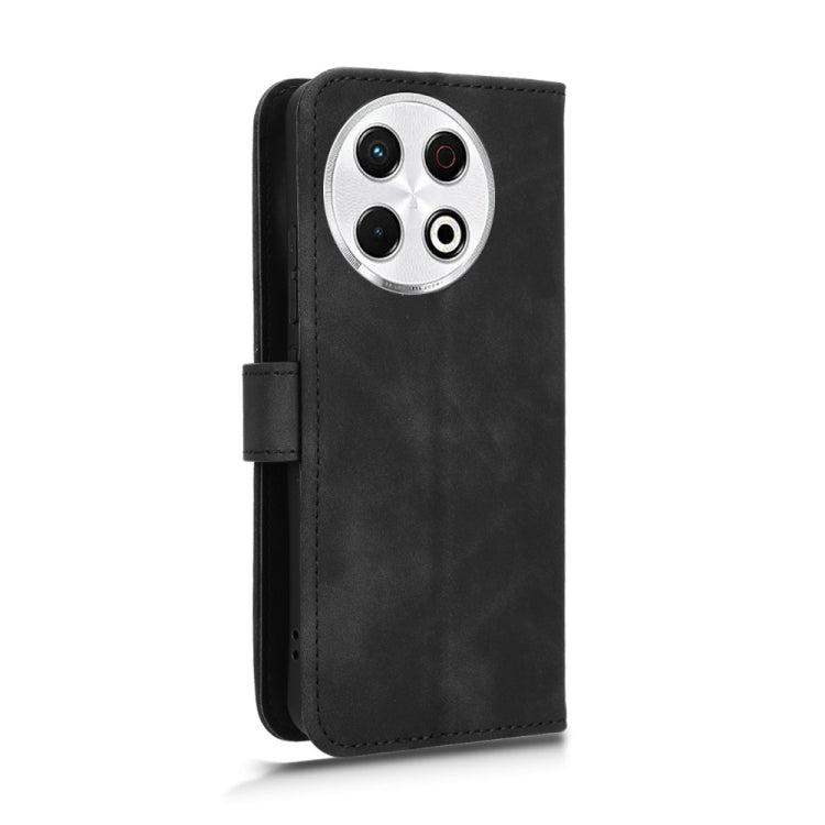 For Tecno Spark 30 Pro 4G Skin Feel Magnetic Flip Leather Phone Case(Black) - Tecno Cases by buy2fix | Online Shopping UK | buy2fix