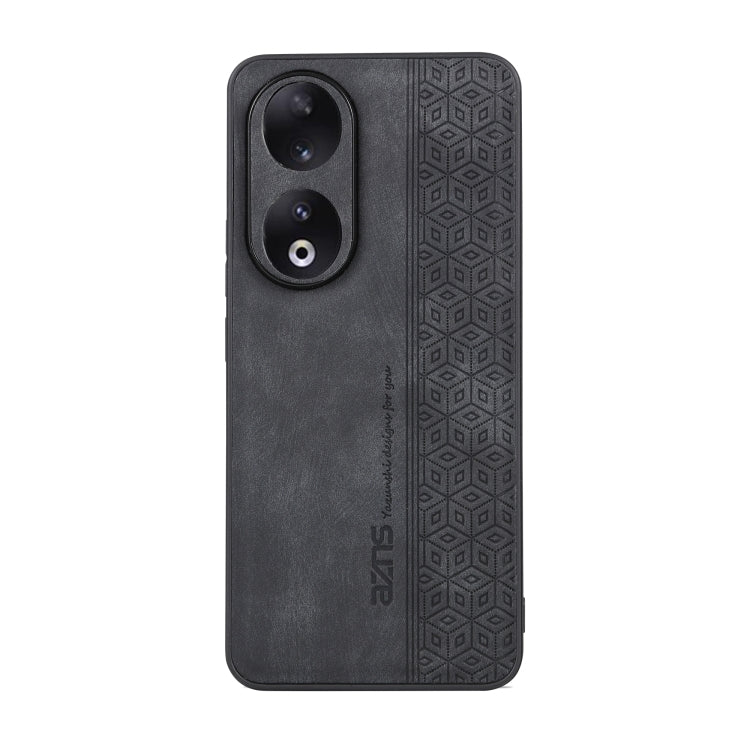 For Honor 90 Pro AZNS 3D Embossed Skin Feel Phone Case(Black) - Honor Cases by AZNS | Online Shopping UK | buy2fix