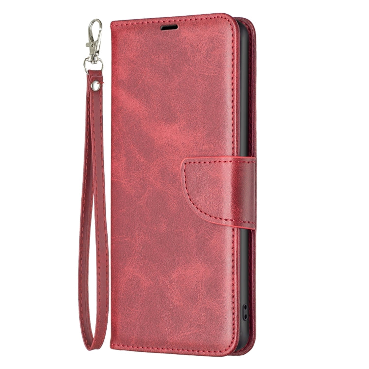 For iPhone 16 Pro Max Lambskin Texture Pure Color Flip Leather Phone Case(Red) - iPhone 16 Pro Max Cases by buy2fix | Online Shopping UK | buy2fix