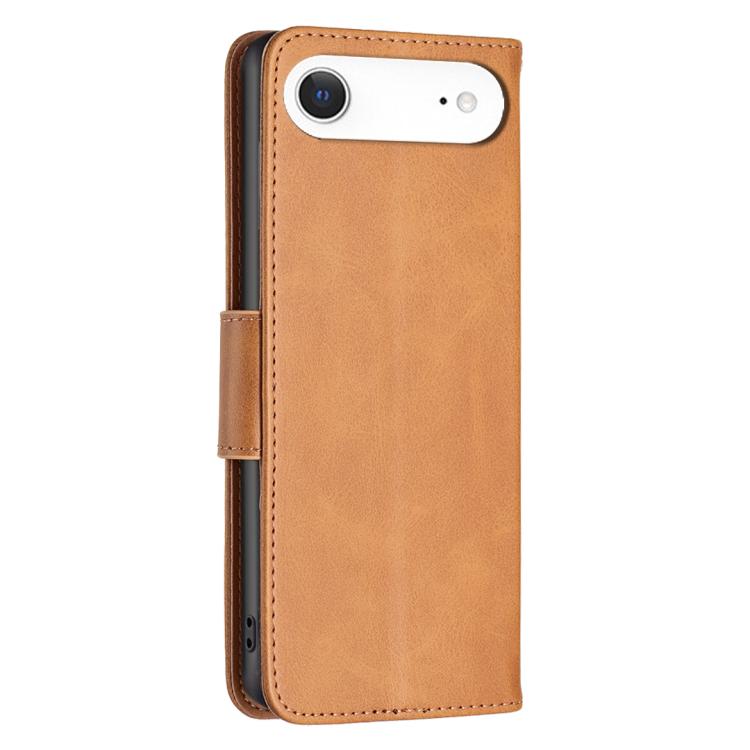 For iPhone Air Lambskin Texture Pure Color Flip Leather Phone Case(Yellow) - iPhone Air Cases by buy2fix | Online Shopping UK | buy2fix
