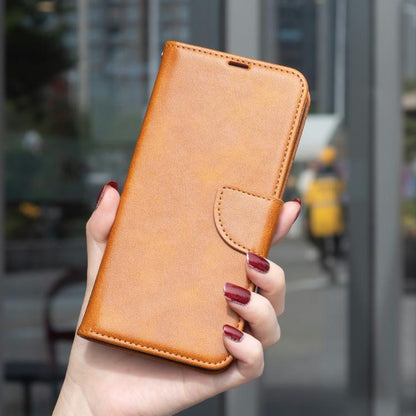 For iPhone Air Lambskin Texture Pure Color Flip Leather Phone Case(Yellow) - iPhone Air Cases by buy2fix | Online Shopping UK | buy2fix